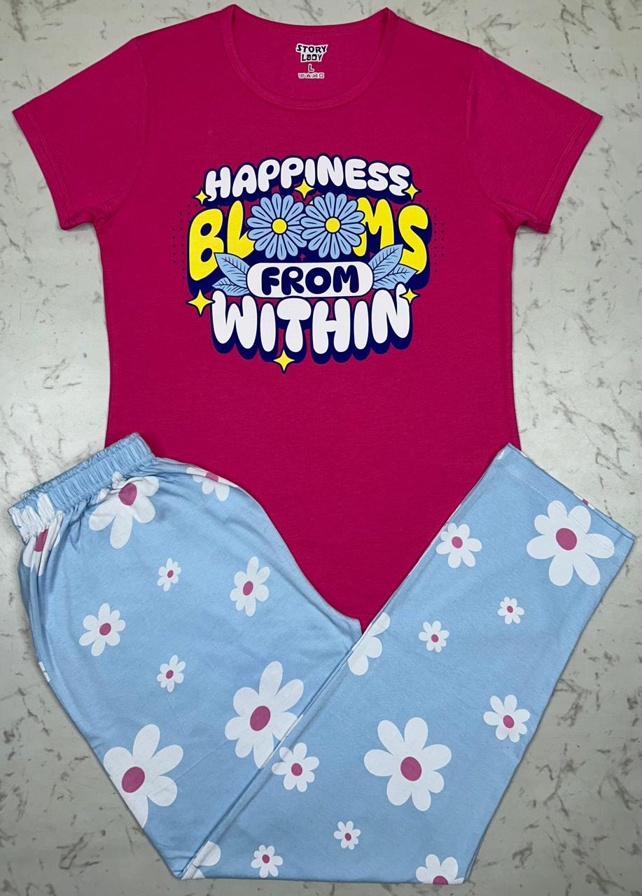 Dark Pink Pyjamas Set