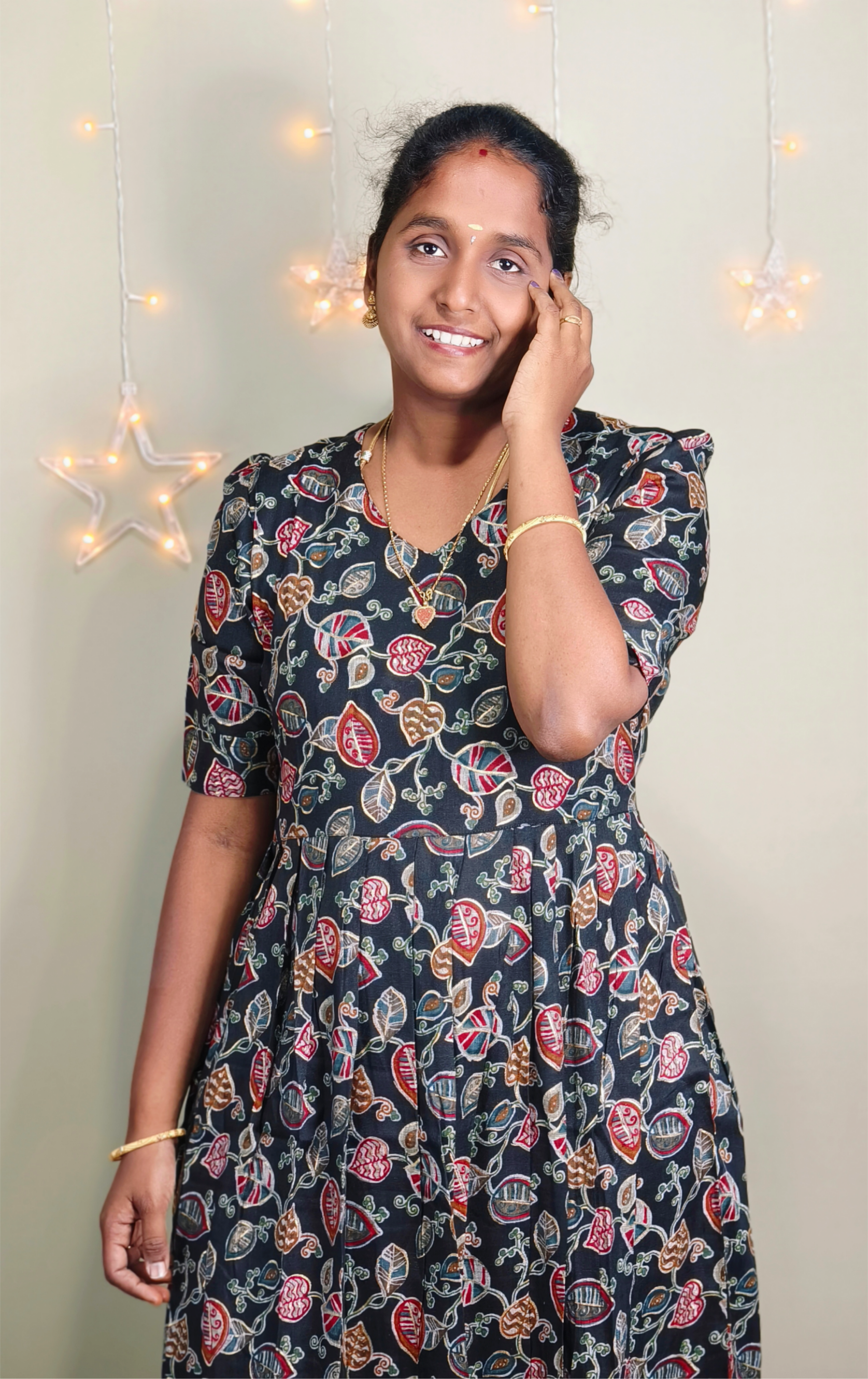 BLACK MAXI KURTI  TYPE