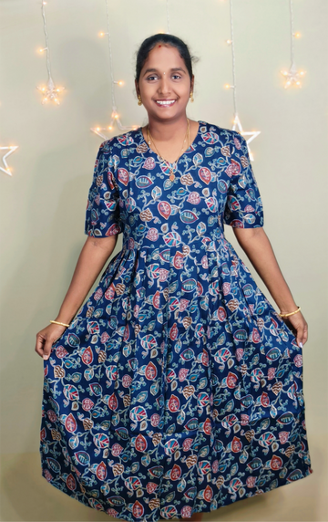 DARK NAVY MAXI KURTI TYPE