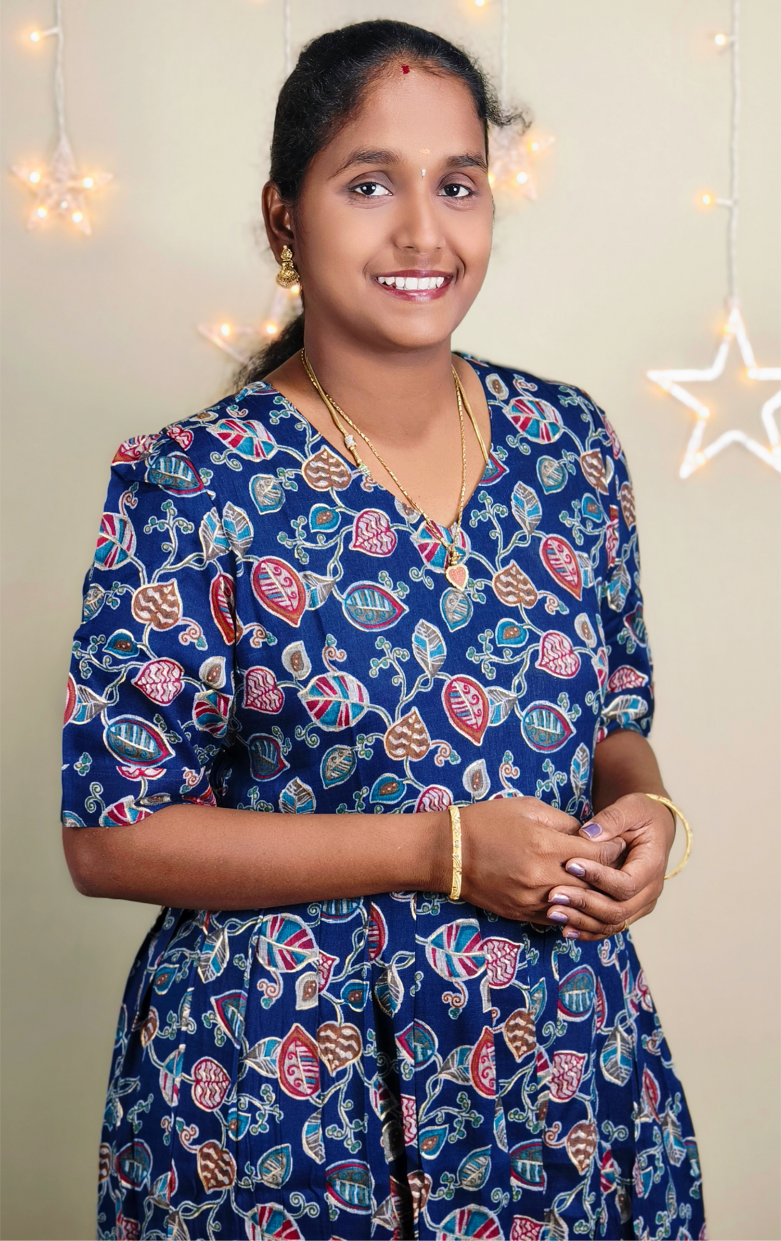 DARK NAVY MAXI KURTI TYPE