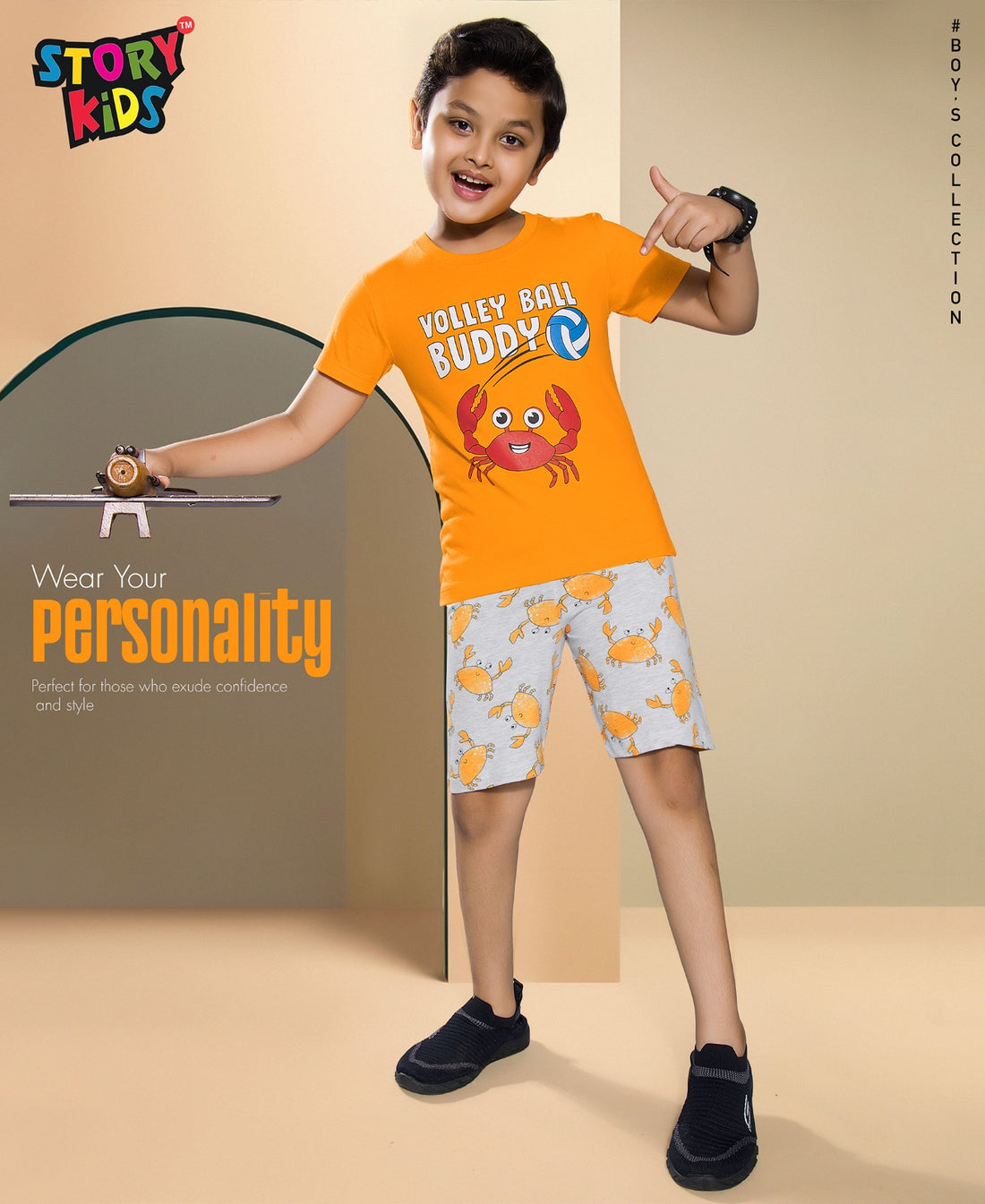 ORGANE  PRINTED TSHIRTS SHORTS