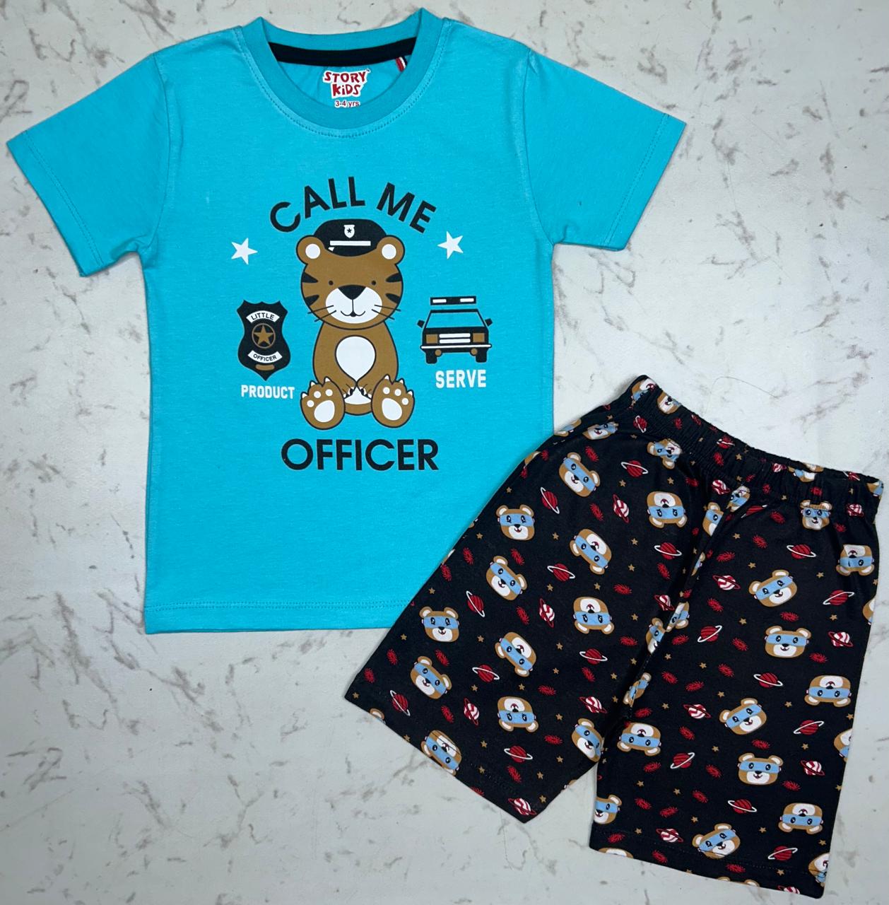 TEAL BLUE TSHIRTS SHORTS SET