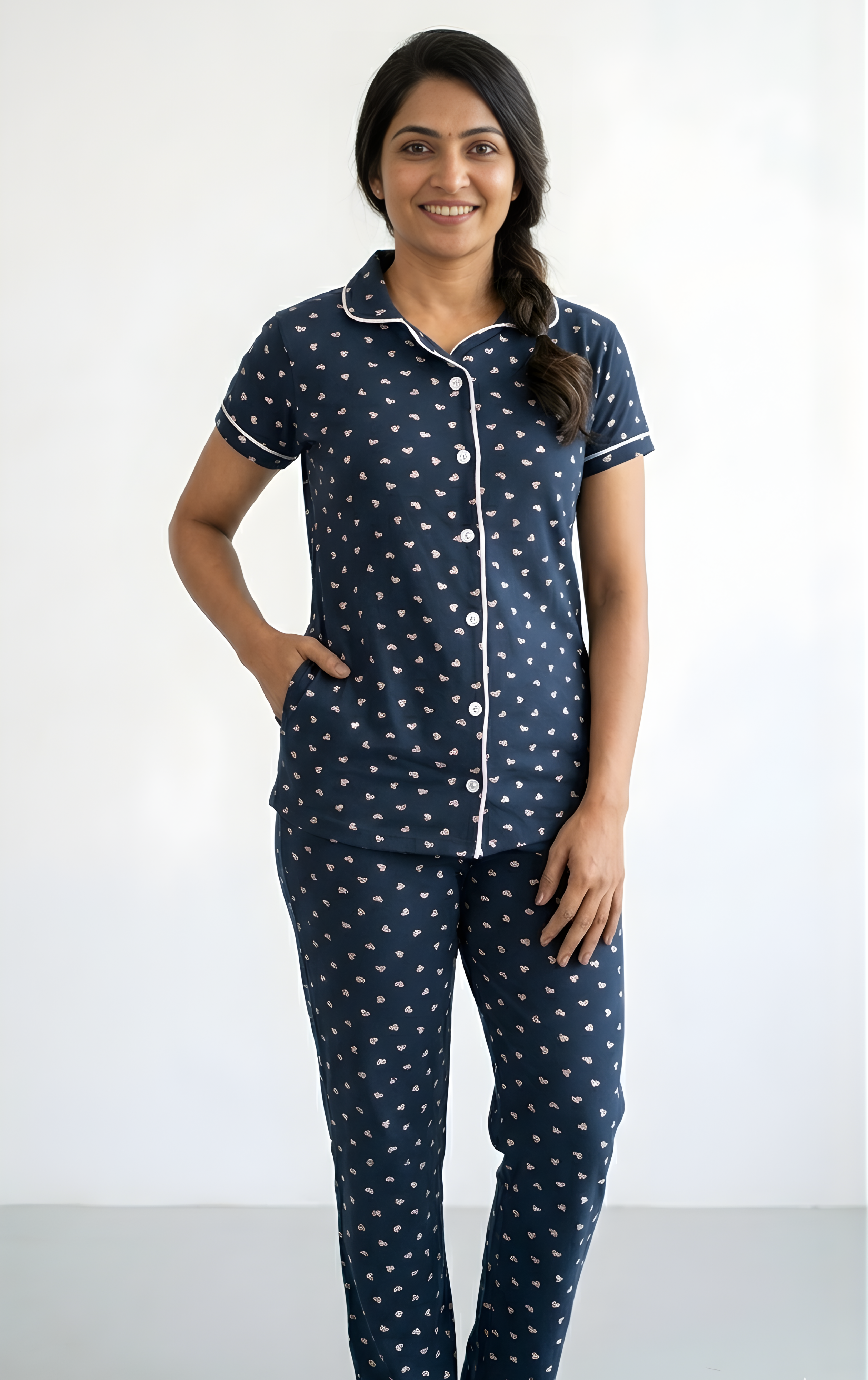 Dark Navy Women Night 6