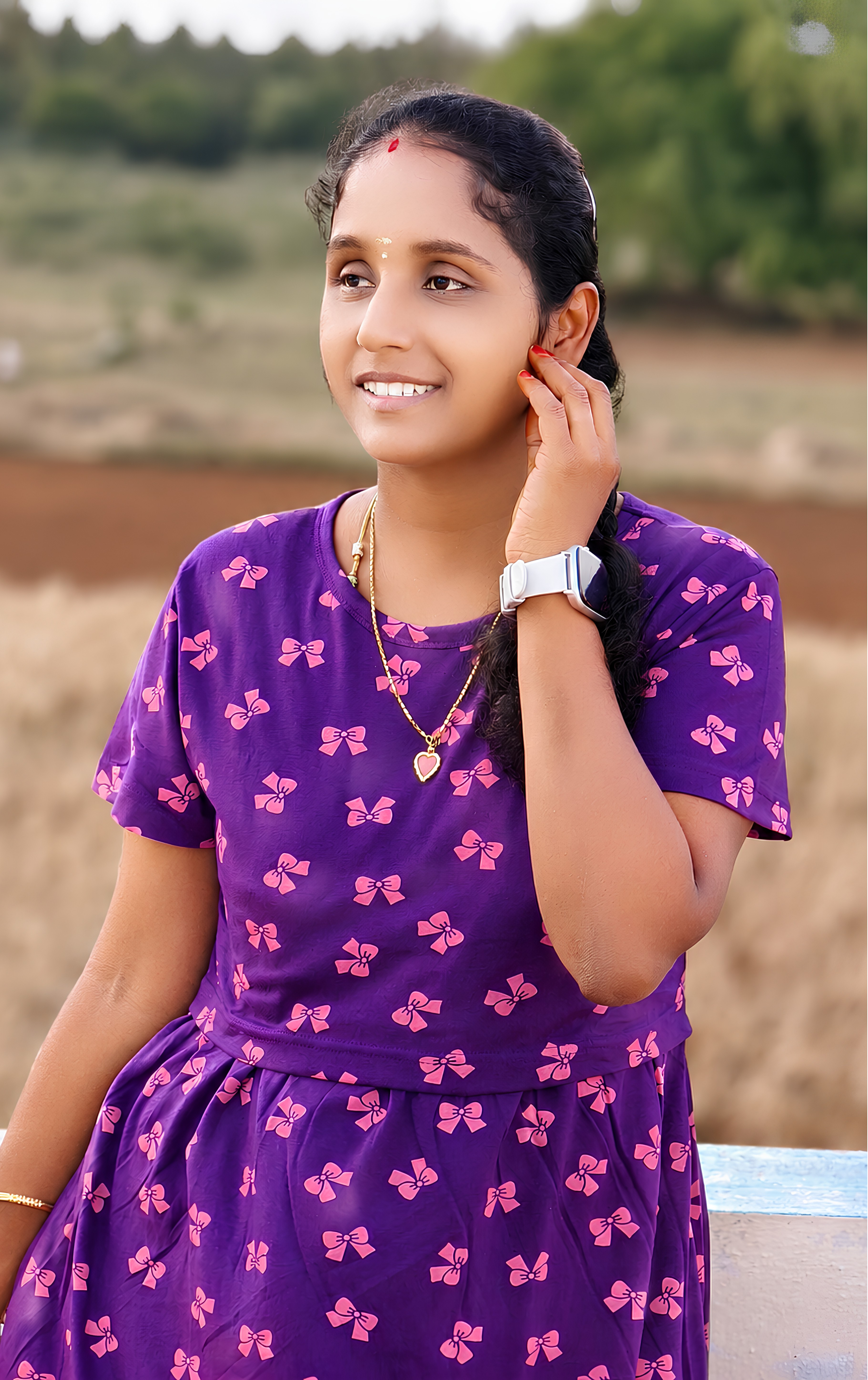 Bright Violet  Zipless feeding maxi