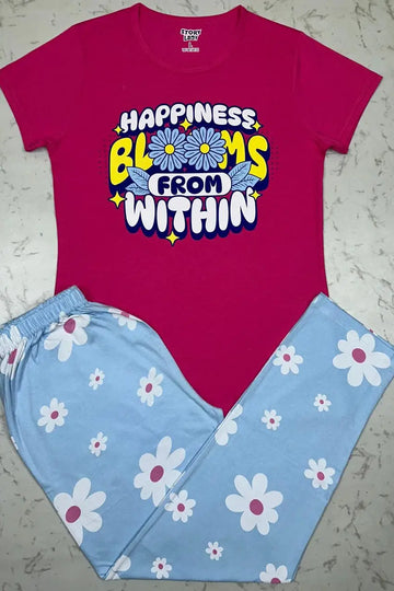 Dark Pink Pyjamas Set