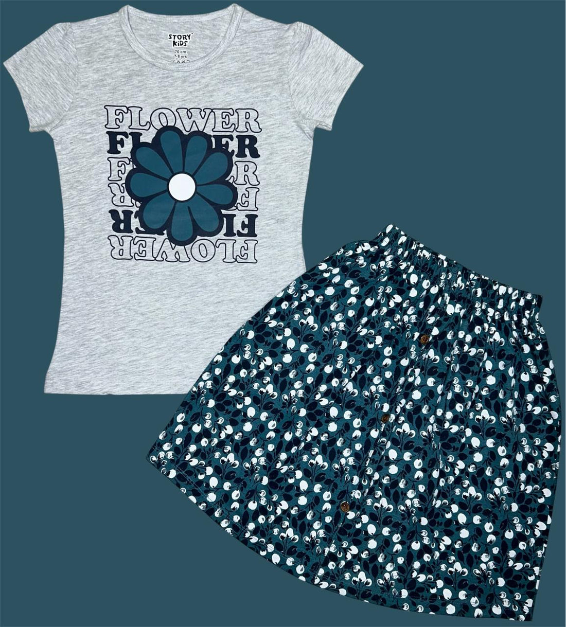 OFF WHITE TSHIRTS SKIRTS SET