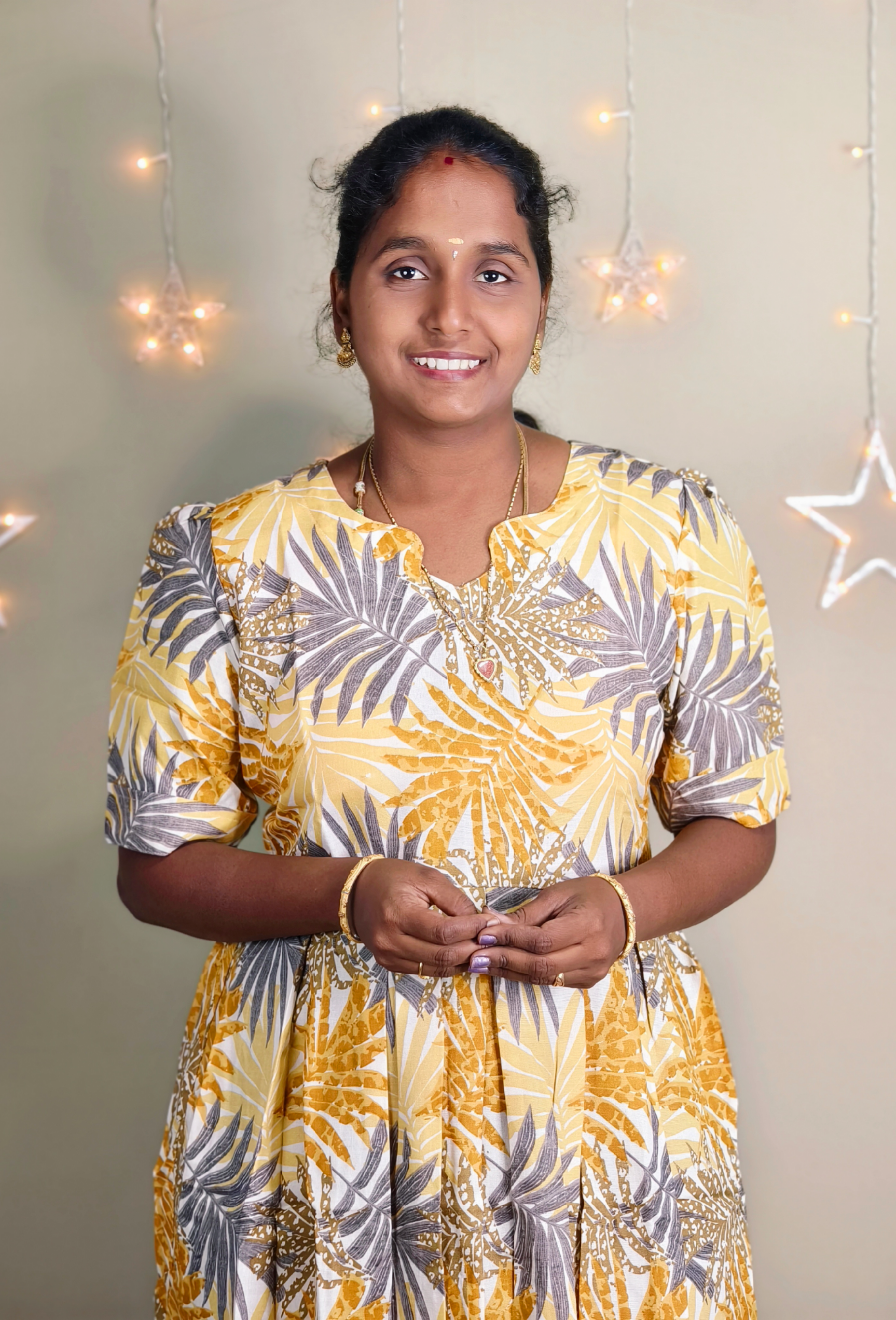 YELLOW PRINT MAXI KURTI TYPE