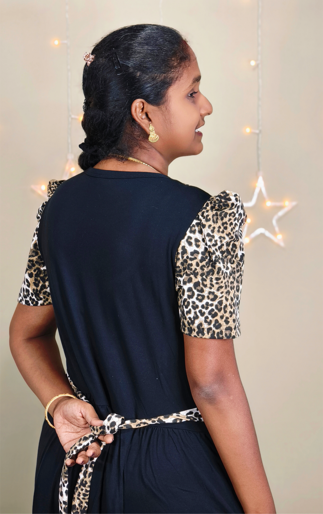 DUAL COLOUR ZIPLESS FEEDING MAXI ( PRINT BLACK)