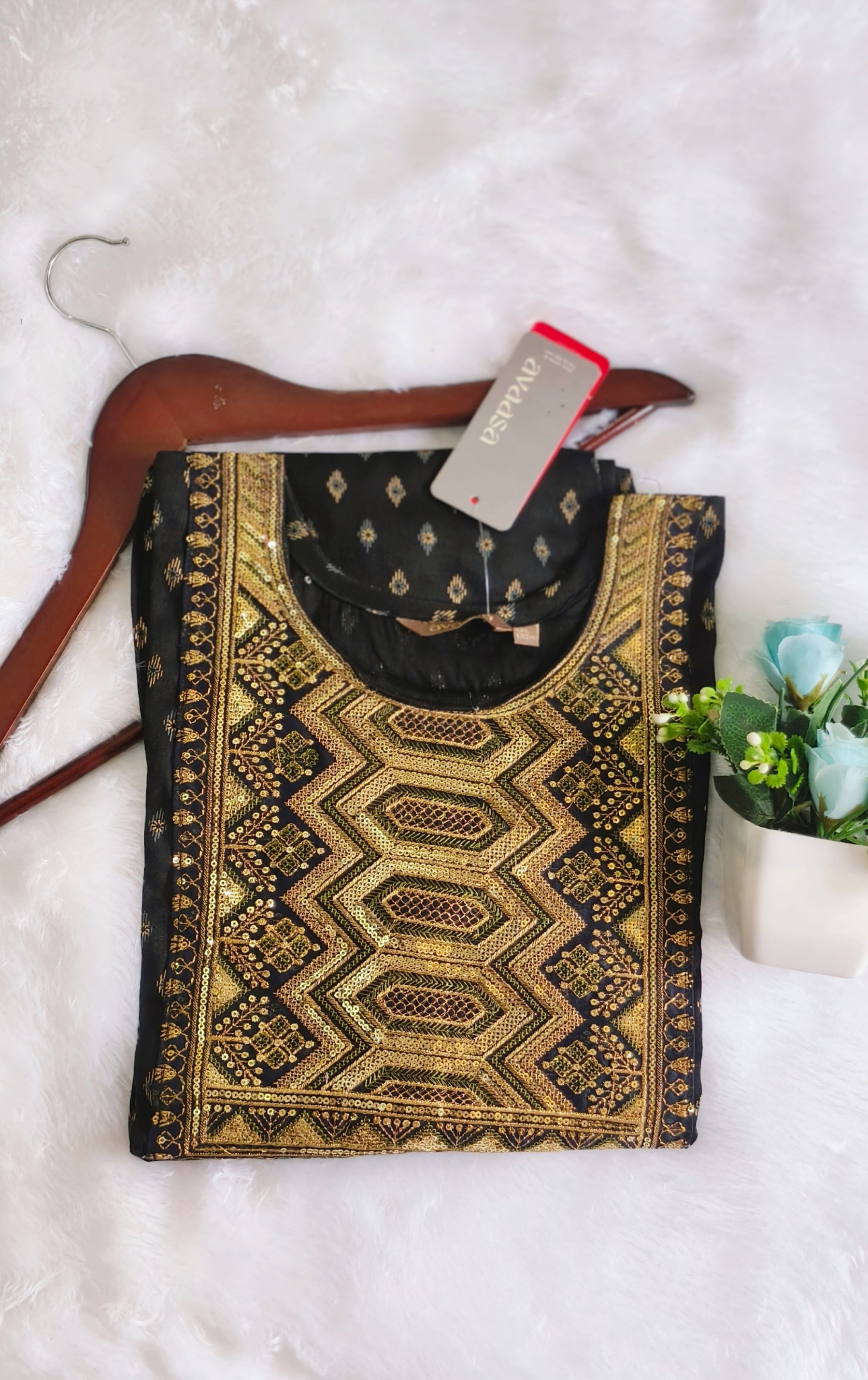 BLACK  ANARKALI KURTIS