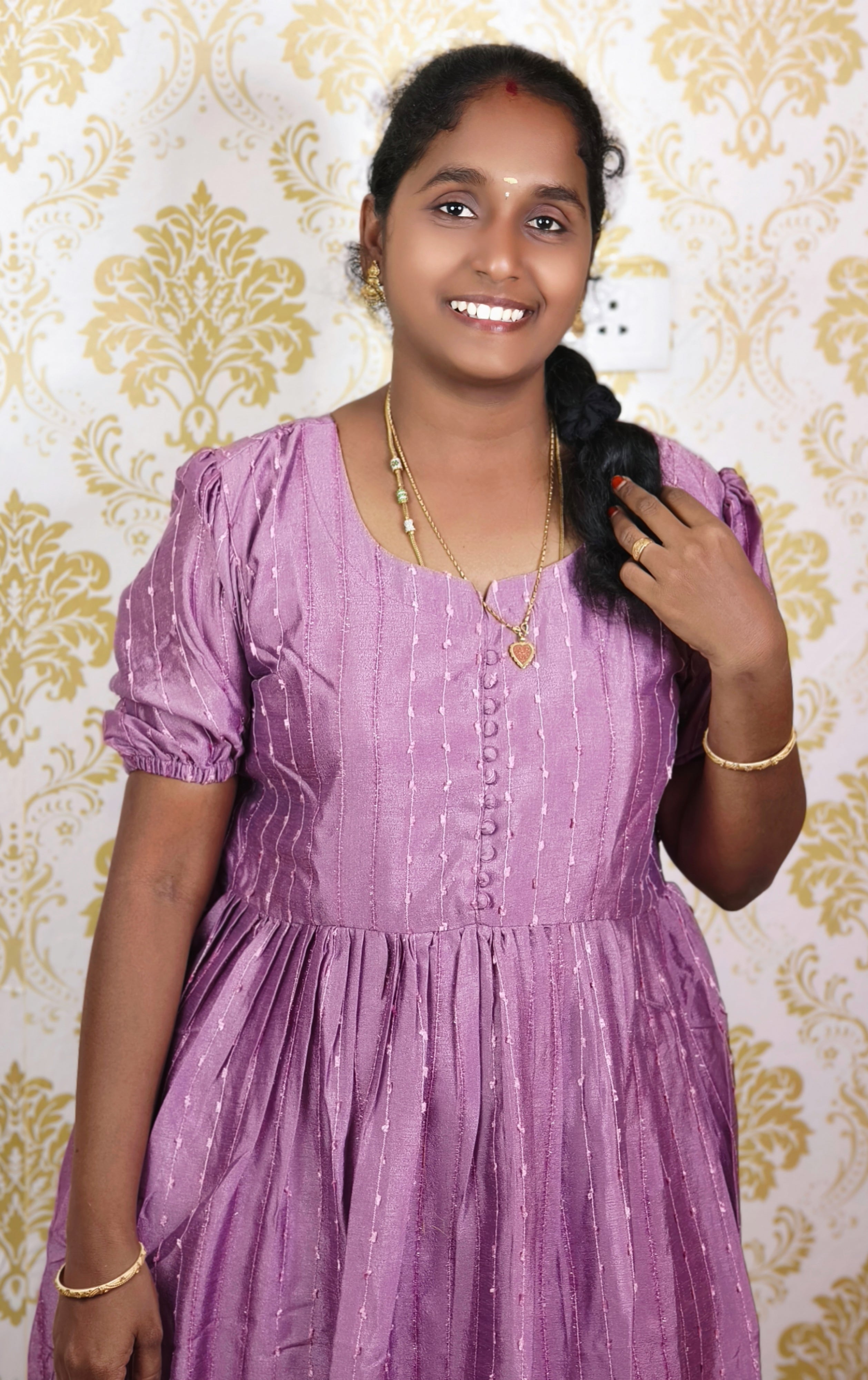 ONION PINK  CASUAL WEAR MAXI