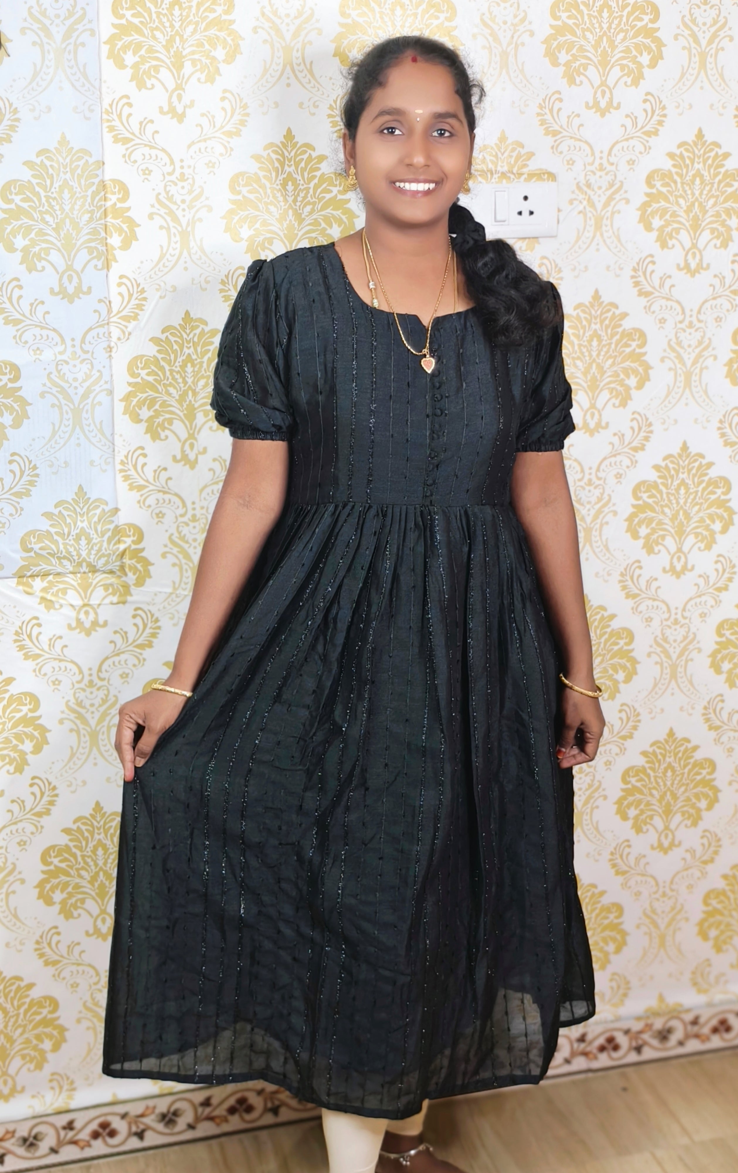 BLACK CASUAL WEAR MAXI