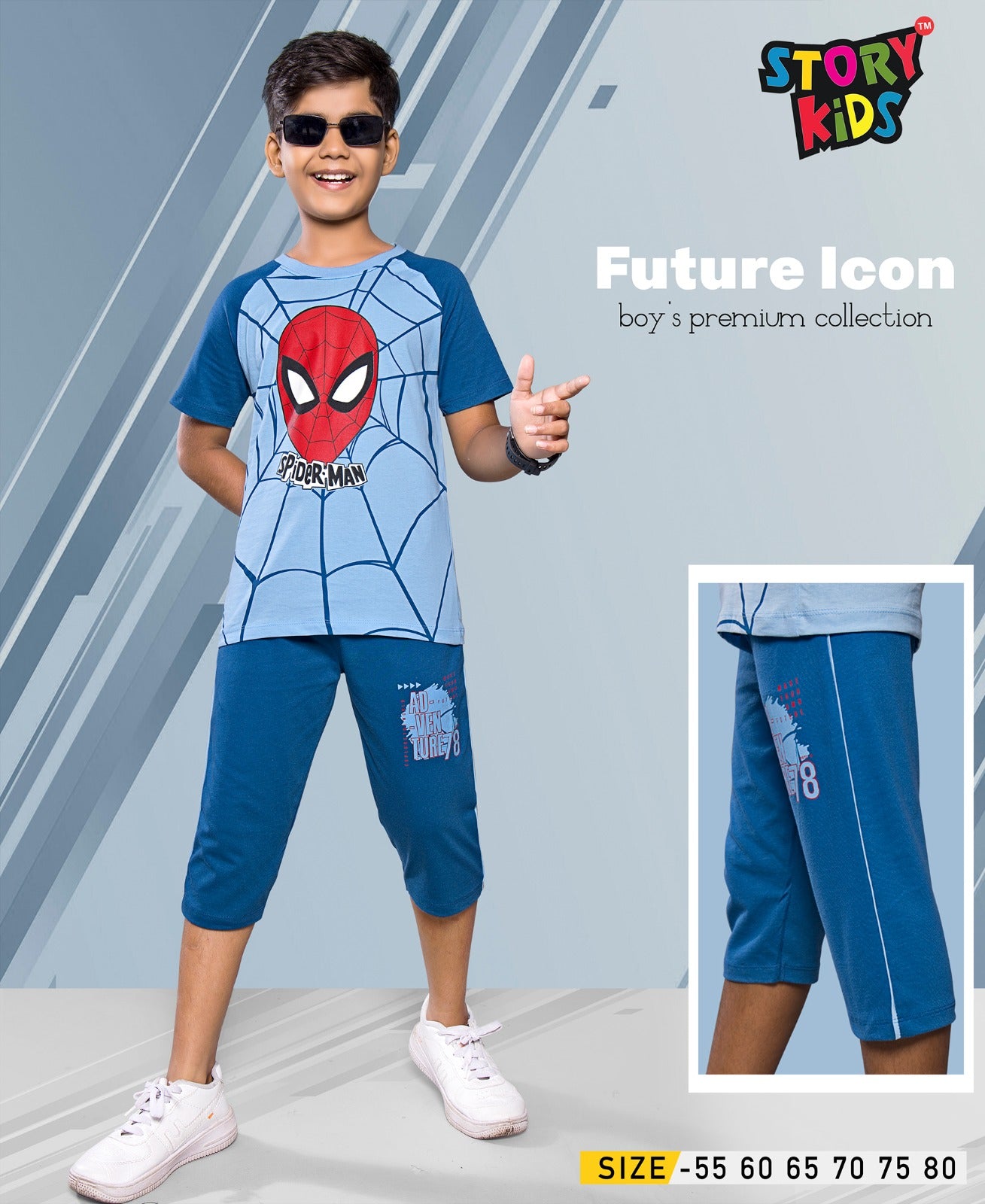 Spider print with capri set