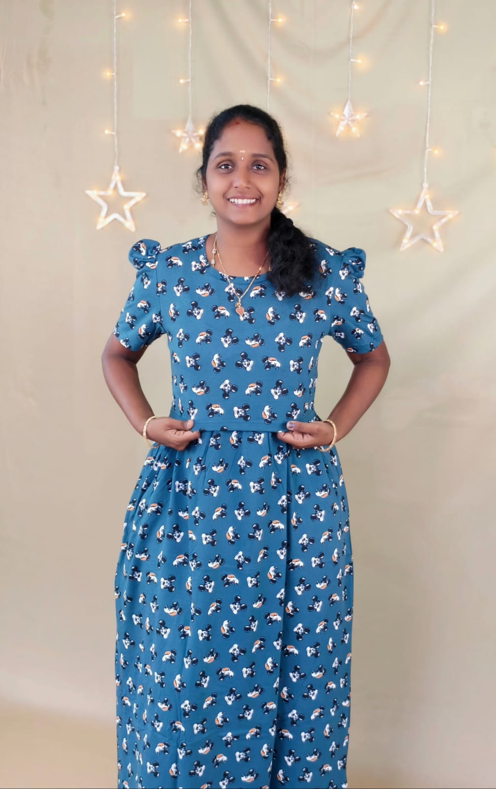 MICKEY BLUE PRINT ZIPLESS FEEDING MAXI