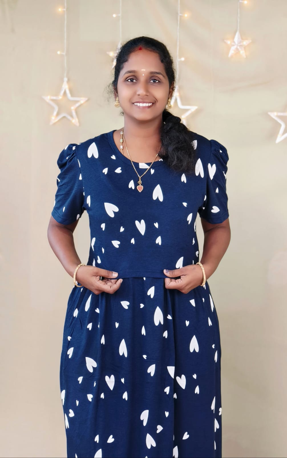 DARK NAVY ZIPLESS FEEDING MAXI