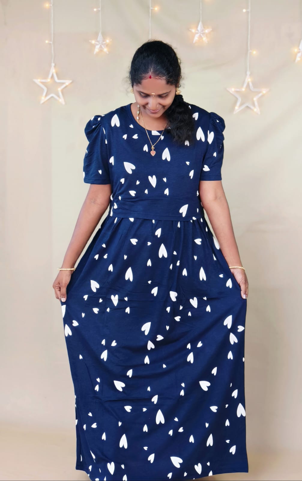 DARK NAVY ZIPLESS FEEDING MAXI