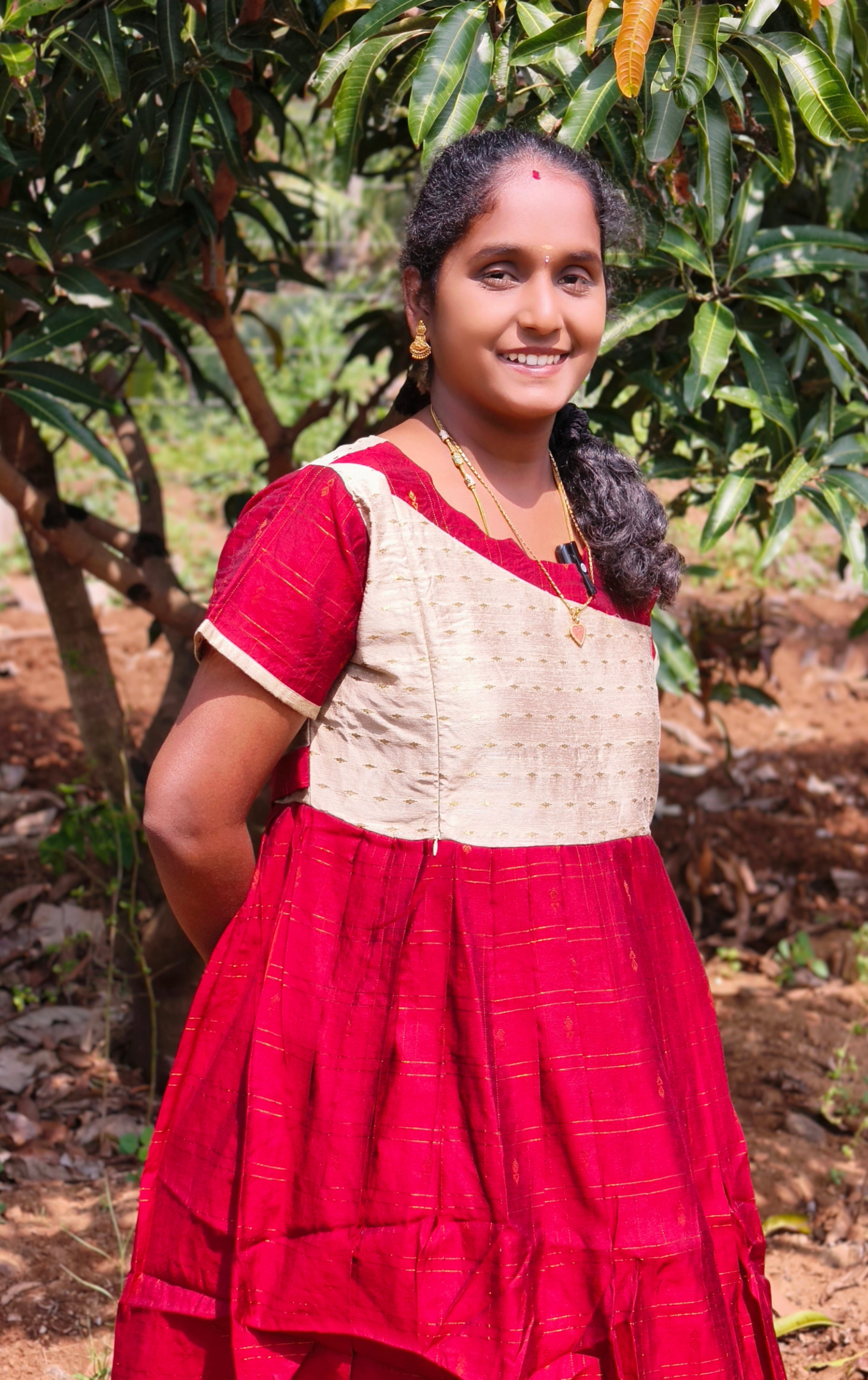 Maroon feeding Full long kurti gown