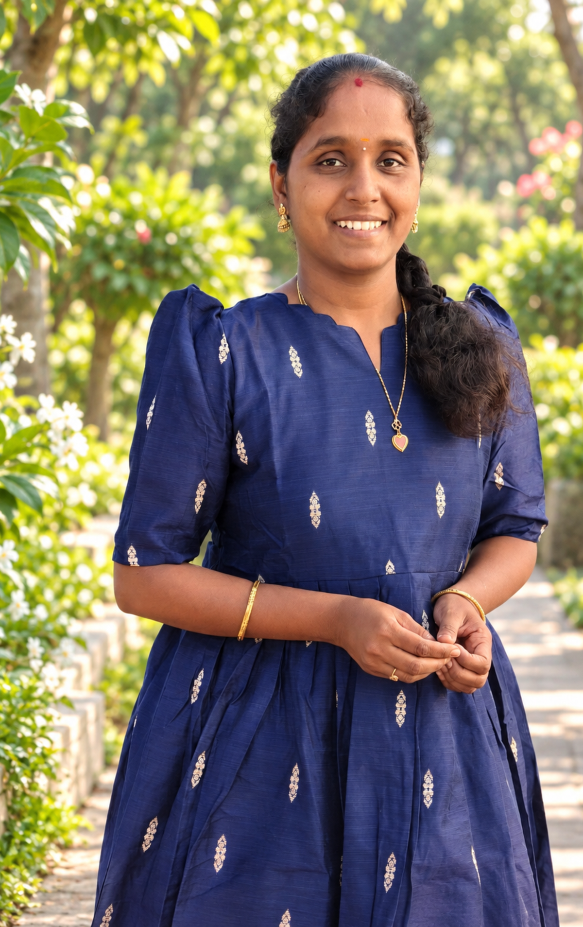 Dark Navy  Raw silk maxi